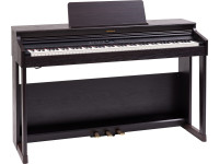 Roland RP701 DR Piano Electrónico Vertical em Castanho Escuro Acetinado